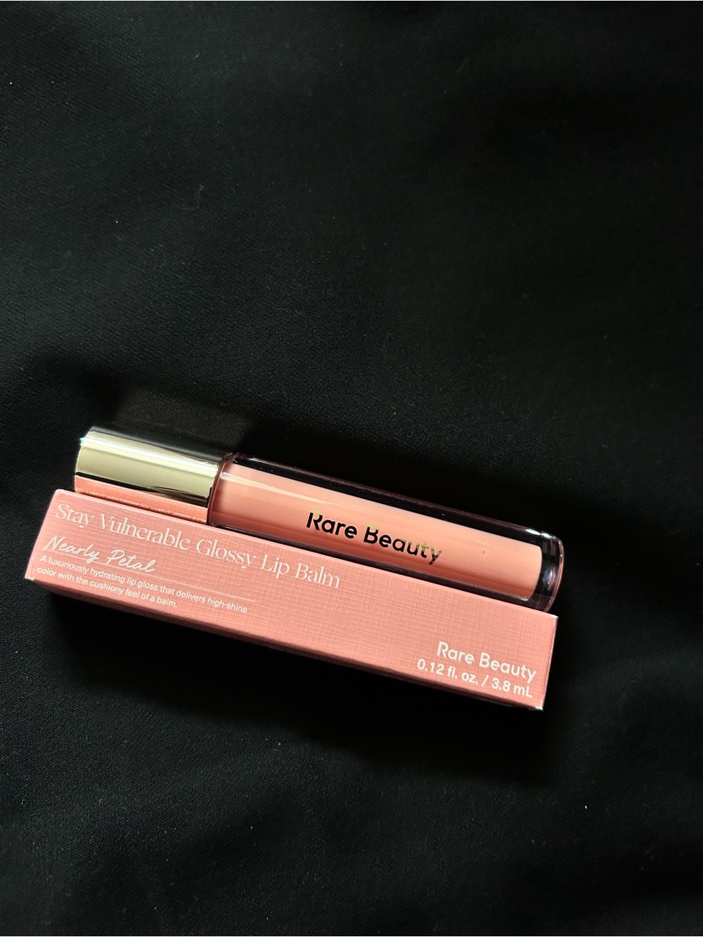 Rare Beauty Stay Vulnerable Glossy Lip Balm — Nearly Petal (Peachy Pink)
